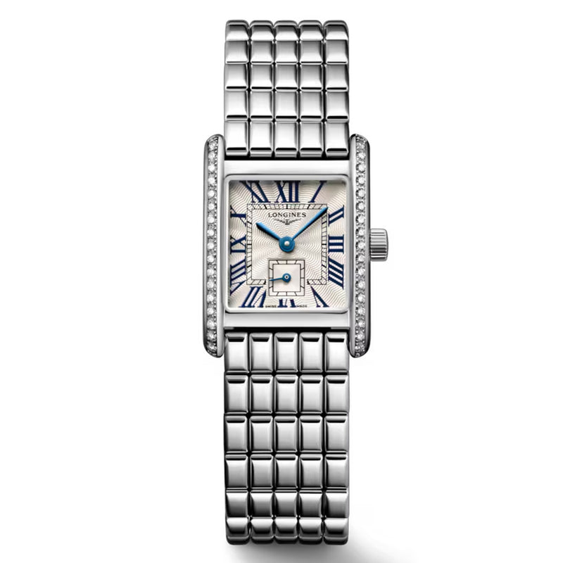 Longines Mini DolceVita Silver Flinque Dial Diamond Bezel Watch L52000716