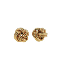 Pre-Owned 18K Yellow Gold Love Knot Earrings