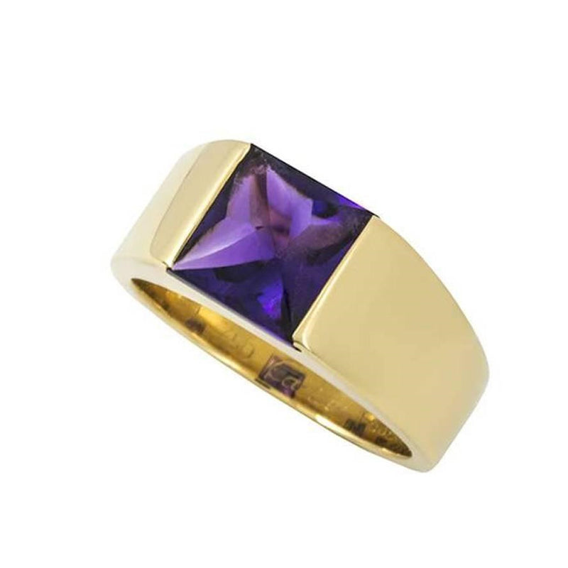 Pre-Owned Cartier 18K Yellow Gold Amethyst Ring - NAGI