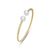 Mastoloni 18K Yellow Gold Pearl Cuff Bracelet