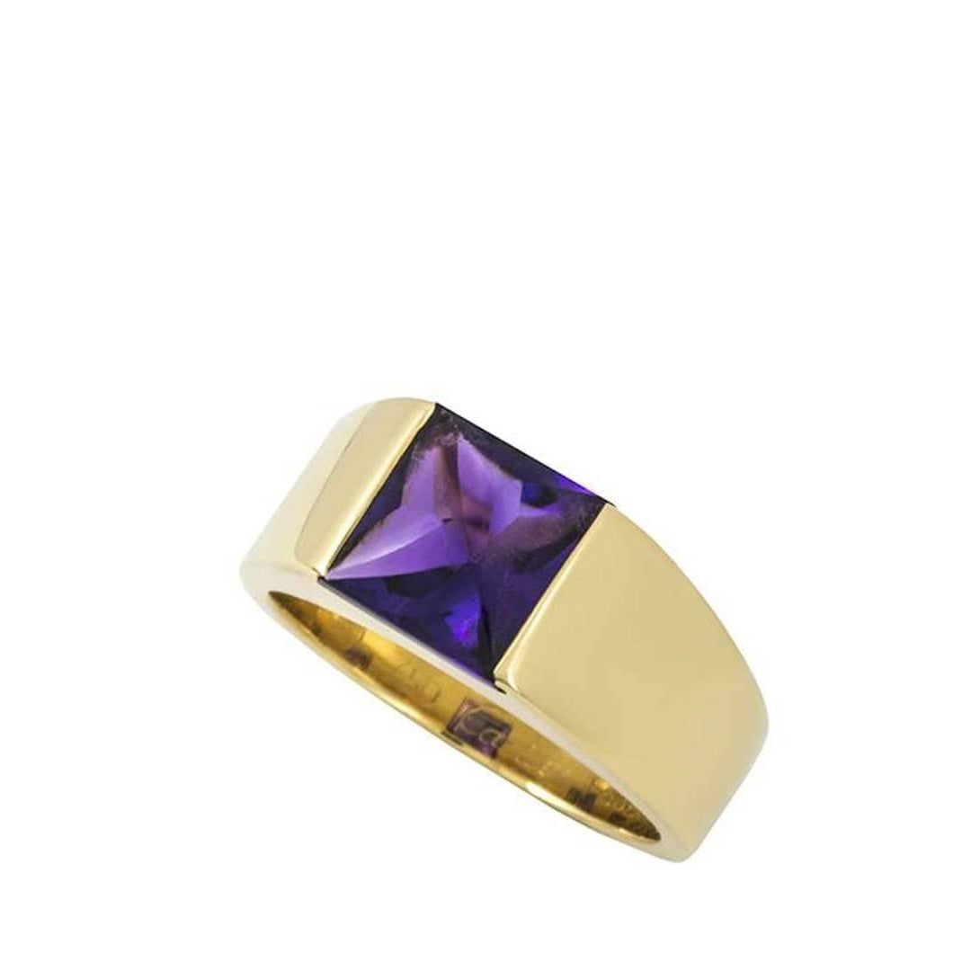Pre-Owned Cartier 18K Yellow Gold Amethyst Ring