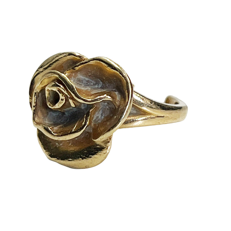 Pre-Owned BB&B 14K Yellow Gold Floral Ring - NAGI