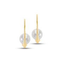 Mastoloni 14K Yellow Gold 9-9.5MM Freshwater Pearl Earrings