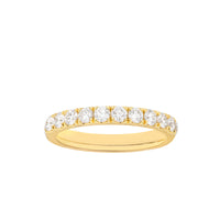 18K Yellow Gold CutDown Diamond Band .75 Carats - NAGI