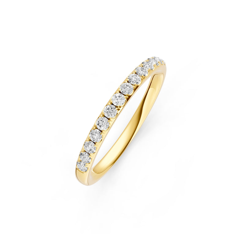 18K Yellow Gold Diamond Band .25 Carats Total - NAGI