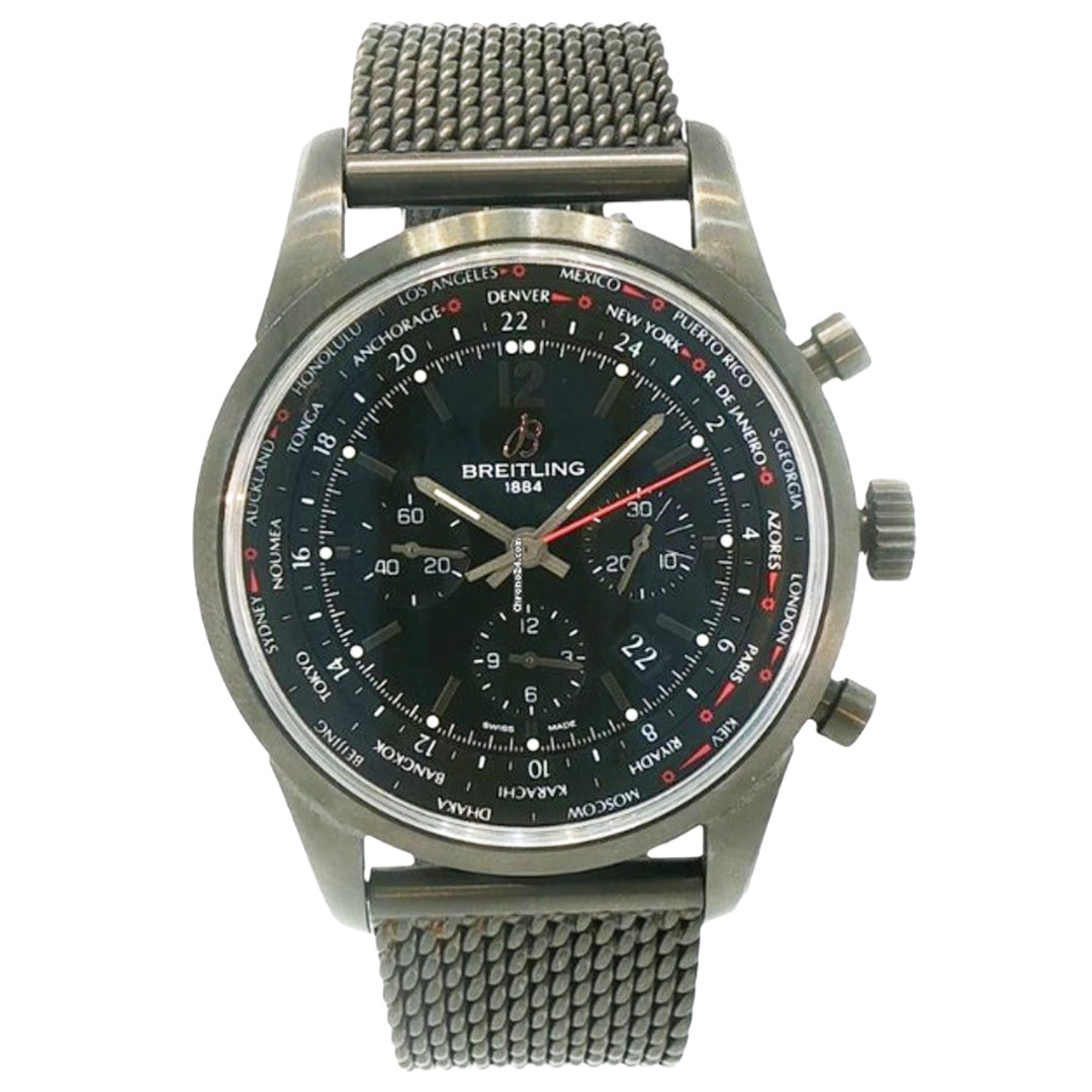 Pre-Owned Breitling Transocean Unitime Pilot 46MM Automatic Chrongraph Watch
