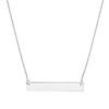 14k White gold Mini Nameplate Necklace