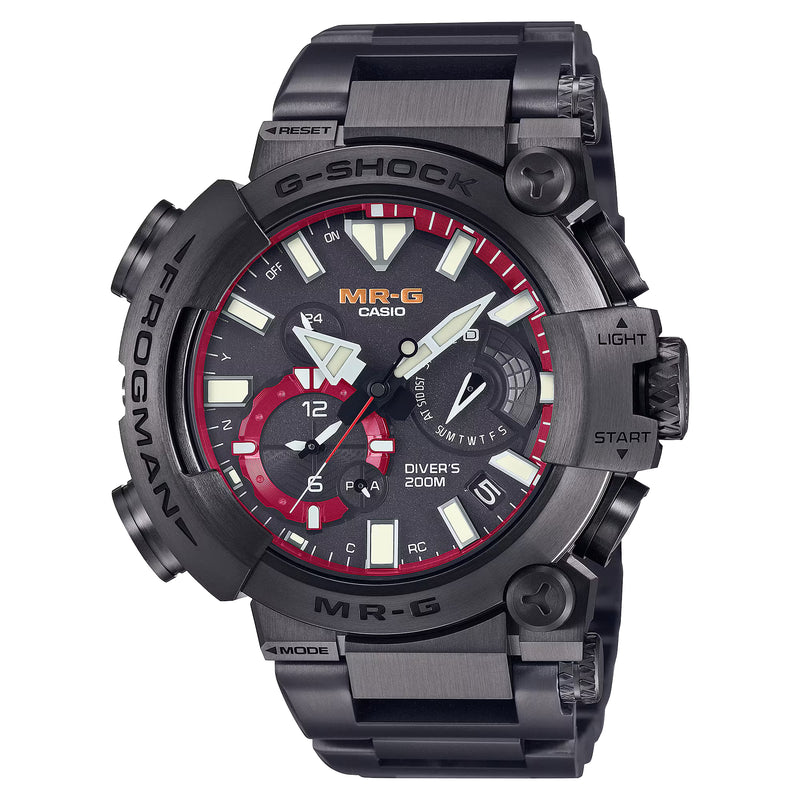 Casio G-Shock MRG Frogman MRGBF1000B-1A Red Titanium Limited Ed. Dive Watch