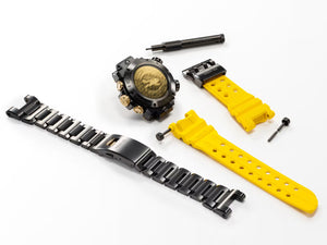 Casio G-Shock MRG Frogman MRGBF1000E-1A Yellow Double Anniversary Set Titanium Dive Watch