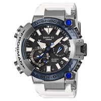 Casio G-Shock Frogman MRG Brinicle White Blue Sapphire Titanium Watch MRGBF1000EB-1A