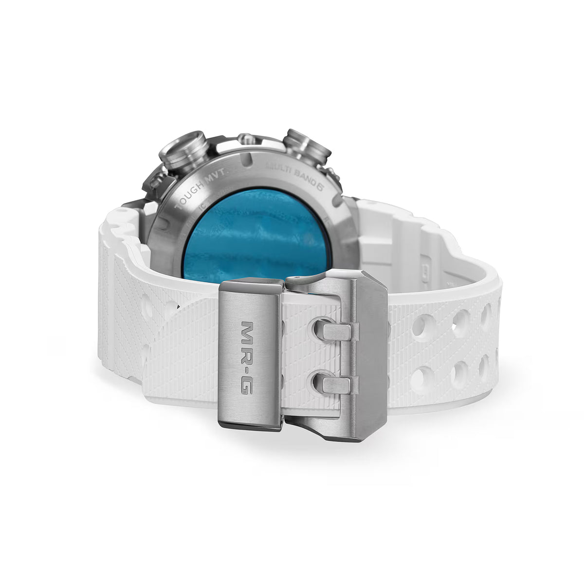 Casio G-Shock Frogman MRG Brinicle White Blue Sapphire Titanium Watch MRGBF1000EB-1A
