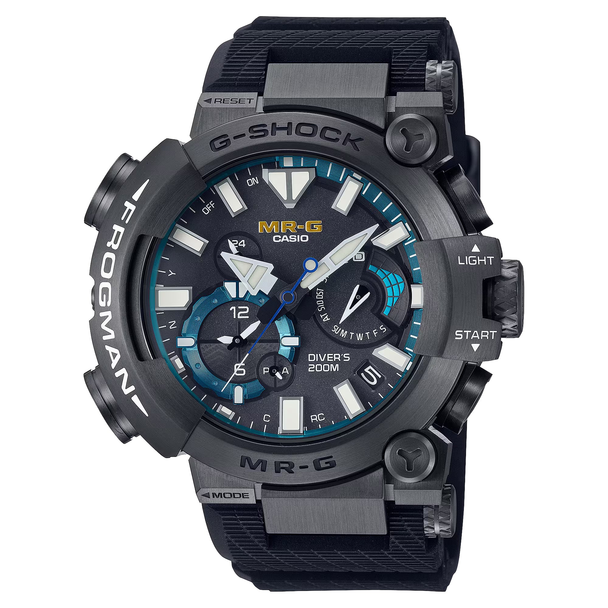 Casio G-Shock MRG Frogman Blue Titanium Dive Watch MRGBF1000R-1A