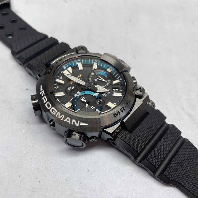 Casio G-Shock MRG Frogman Blue Titanium Dive Watch MRGBF1000R-1A