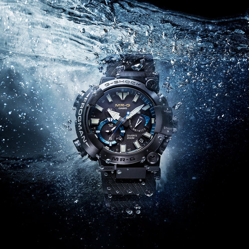 Casio G-Shock MRG Frogman Blue Titanium Dive Watch MRGBF1000R-1A