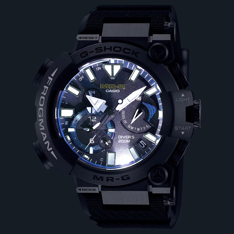 Casio G-Shock MRG Frogman Blue Titanium Dive Watch MRGBF1000R-1A