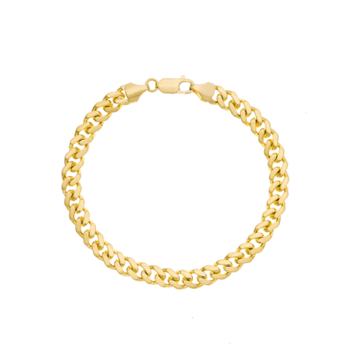 14K Yellow Gold 7.30MM Miami Cuban Link Bracelet