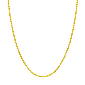 14K Yellow Gold 2.70MM Valentino Chain, 18 Inches
