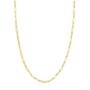 14K Yellow Gold 3.80MM Long Link Chain Necklace