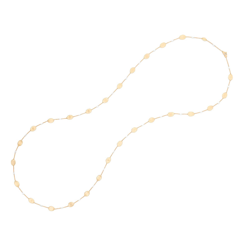 Marco Bicego 18K Yellow Gold Lunaria Diamond Station Necklace