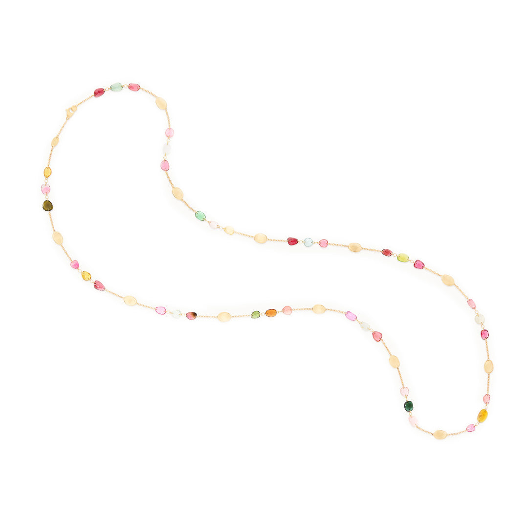 Marco Bicego 18K Yellow Gold Lunaria Long Tourmaline Necklace