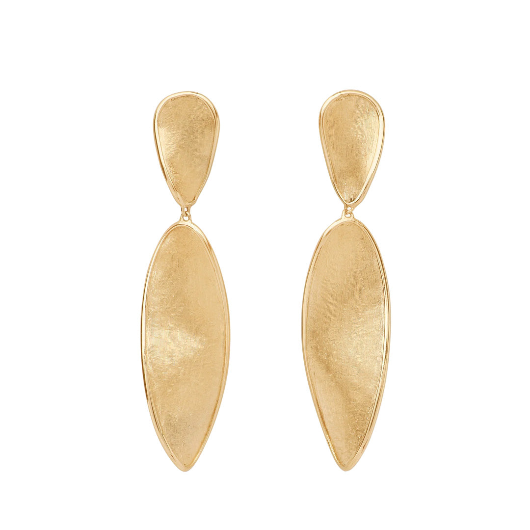 Marco Bicego 18K Yellow Gold Lunaria Twisted Petal Earrings