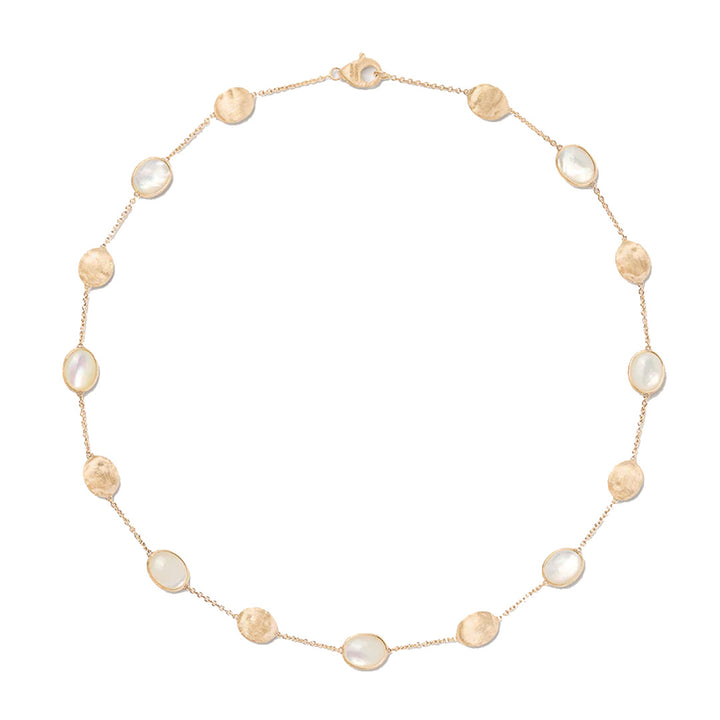 Marco Bicego 18K Yellow Gold Mother of Pearl & Gold Necklace