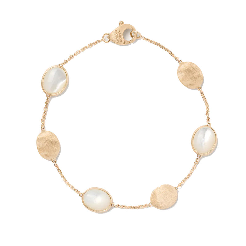Marco Bicego 18K Yellow Gold Siviglia Mother of Pearl & Gold Bracelet img1