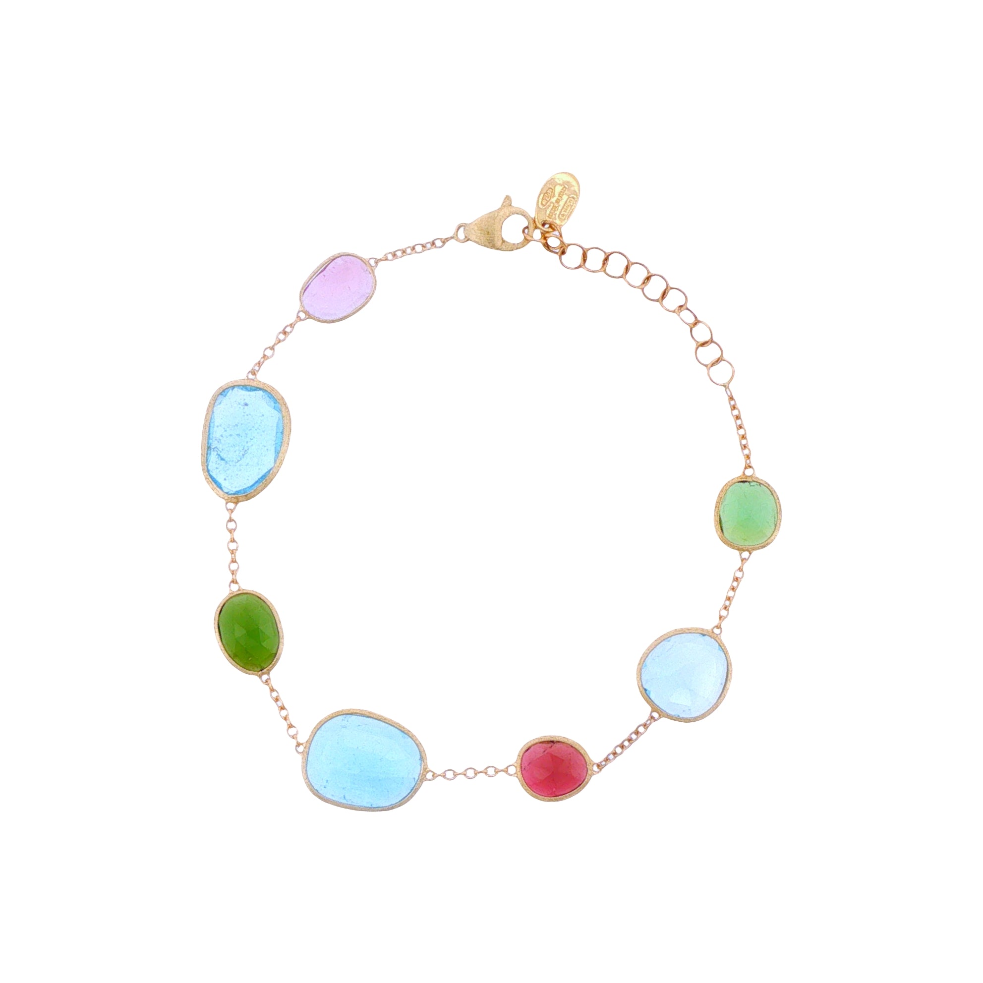 Marco Bicego 18K Yellow Gold Tourmaline & Topaz Bracelet