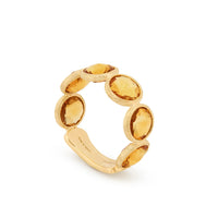 Marco Bicego 18K Yellow Gold Yellow Quartz Jaipur Ring