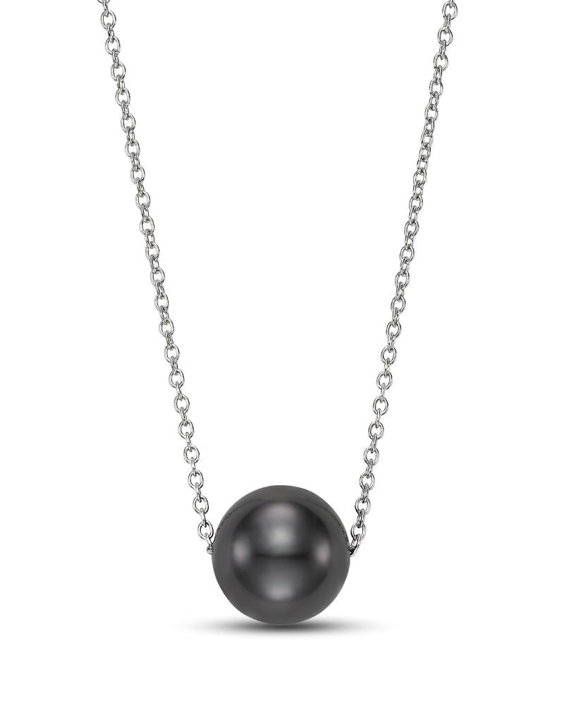 Mastoloni 14K White Gold Floating Tahitian Pearl Necklace