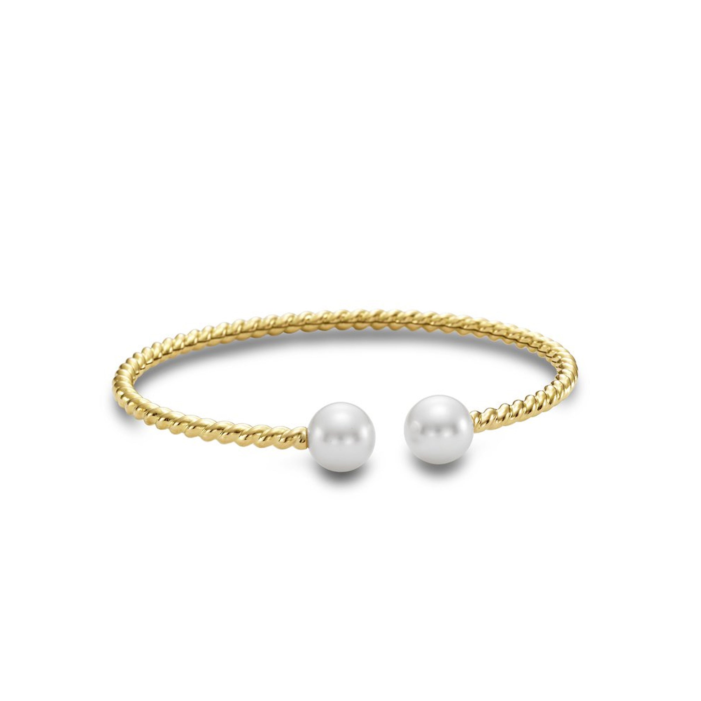 Mastoloni 18K Yellow Gold Pearl Cuff Bracelet img1