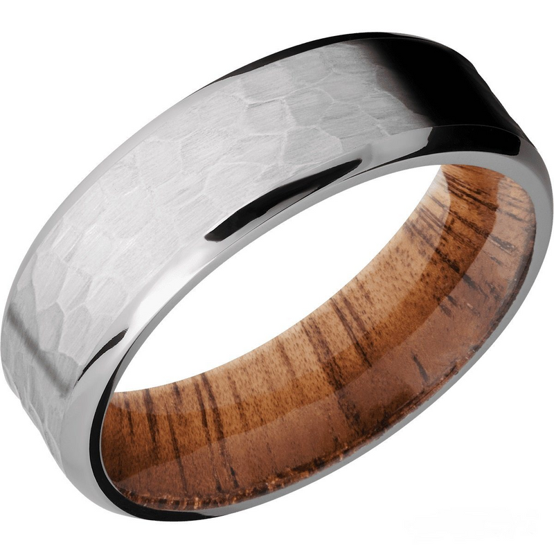 Mens 7mm Titanium Wedding Band img1