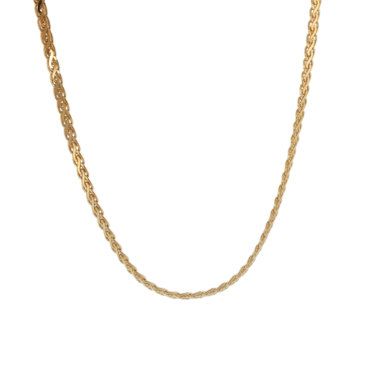 Pre-Owned 14K Yelllow Gold Mesh Link Necklace