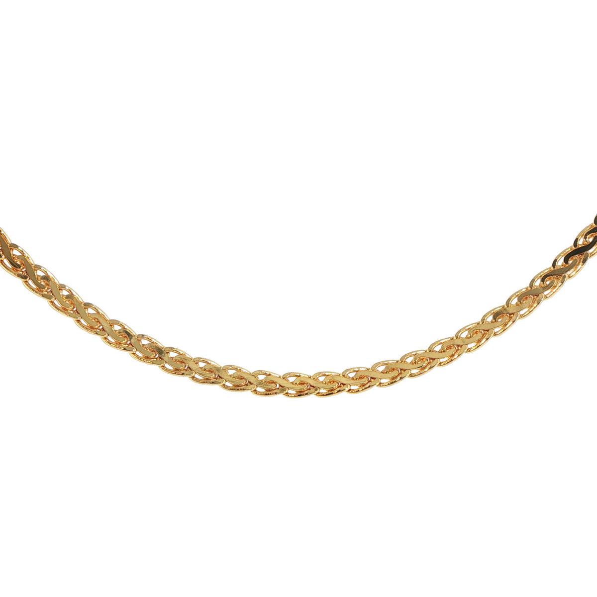 Pre-Owned 14K Yelllow Gold Mesh Link Necklace