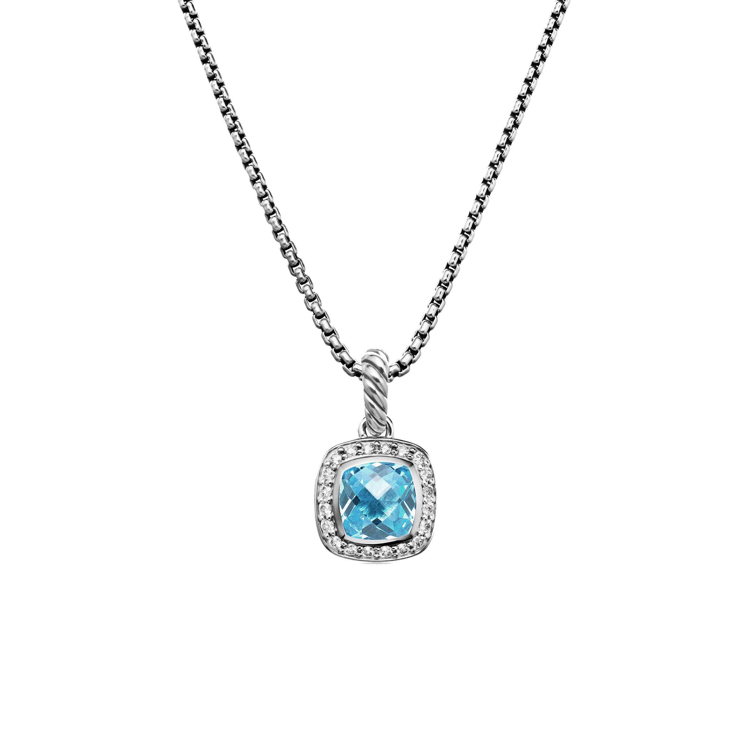 David Yurman Petite Albion® Blue Topaz Pendant Necklace