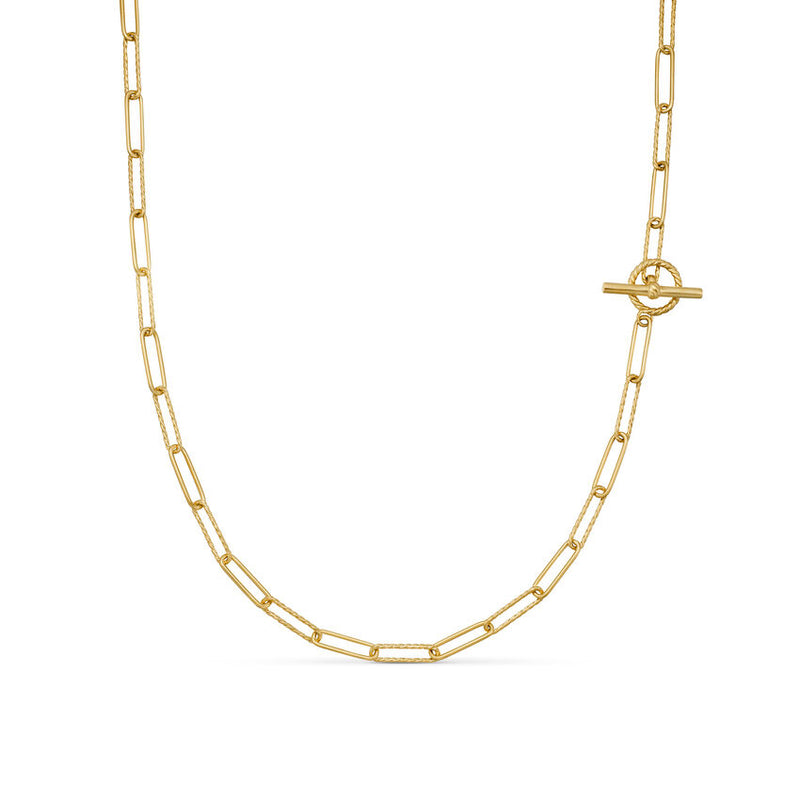 DY Madison® Elongated Chain Necklace in 18K Yellow Gold, 3.5mm