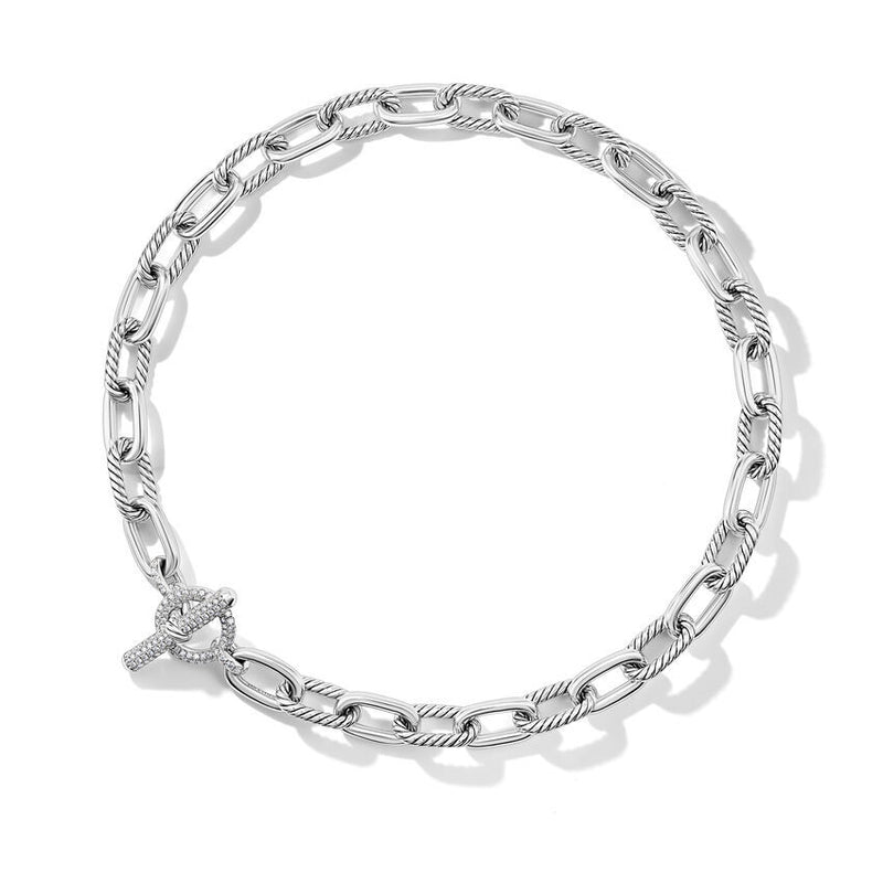 David Yurman Madison Diamond Toggle Chain Necklace