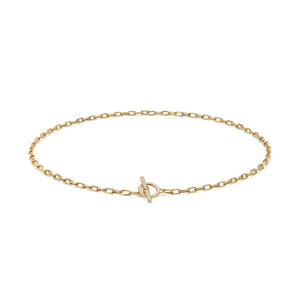 DY Madison® Pave Diamond Toggle Chain Necklace in 18K Yellow Gold