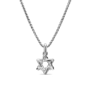 David Yurman Star of David Pendant Necklace in Sterling Silver, 9.6mm