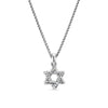 David Yurman Star of David Pendant Necklace in Sterling Silver with Diamonds, 9.6mm