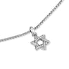 David Yurman Star of David Pendant Necklace in Sterling Silver with Diamonds, 9.6mm