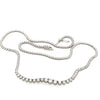14K White Gold Graduating Diamond Tennis Necklace