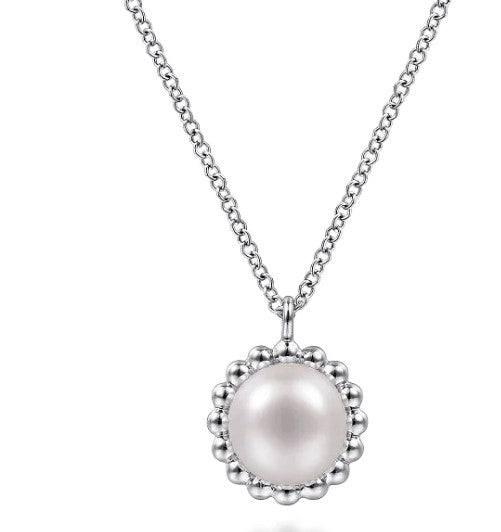 Gabriel & Co. Sterling Silver Pearl Necklace