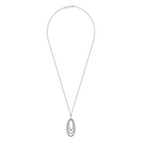 Gabriel & Co. Sterling Silver Circle Drop Necklace - NAGI