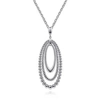 Gabriel & Co. Sterling Silver Circle Drop Necklace - NAGI