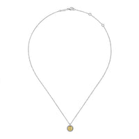 Gabriel & Co. Sterling Silver and 14K Yellow Gold Fashion Pendant Necklace