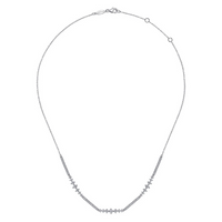 Gabriel & Co. 14K White Gold Tennis Diamond Necklace