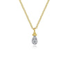 Gabriel 14K Yellow Gold Diamond Bujukan Teardrop Pendant Necklace