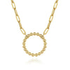 Gabriel 14K Yellow Gold Chain Necklace with Bujukan Circle