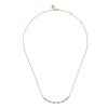 Gabriel 14K Yellow Gold Curved Bujukan Bar Diamond Necklace